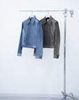 Mirage Bleach Denim Jacket / black