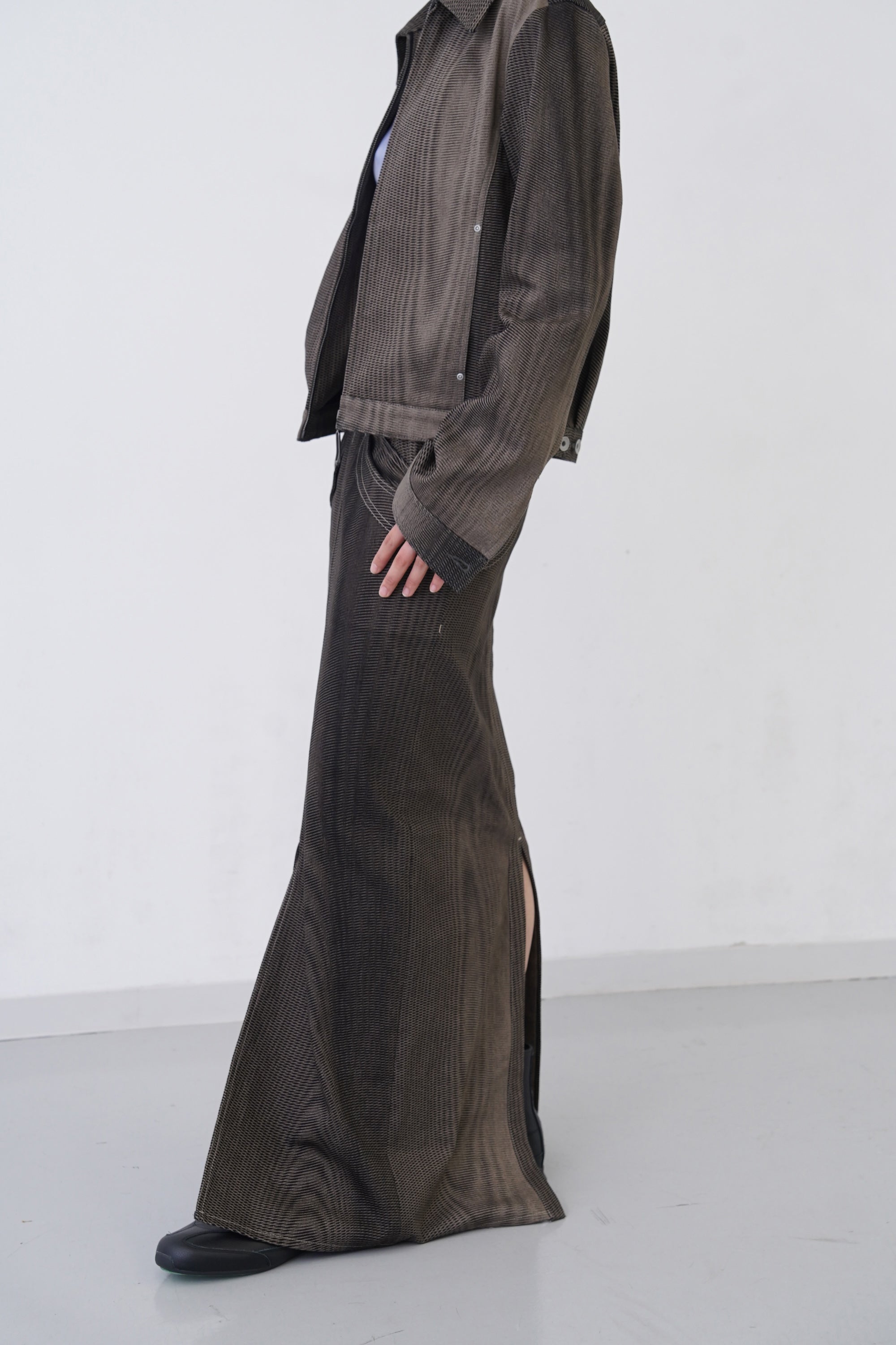 [PRE] Mirage Bleach Skirt / black