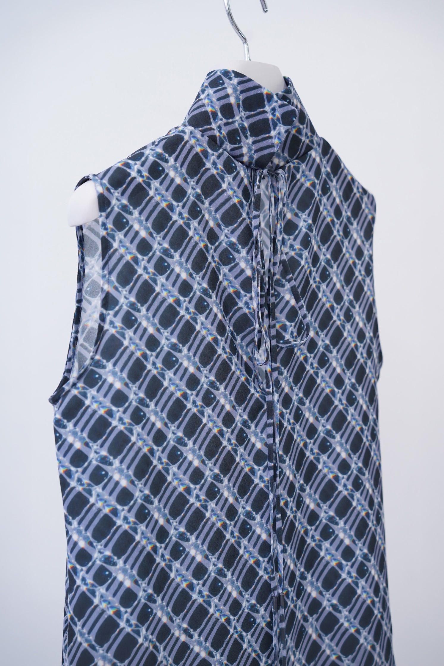 Lattice Blouse / charcoal