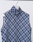 Lattice Blouse / charcoal