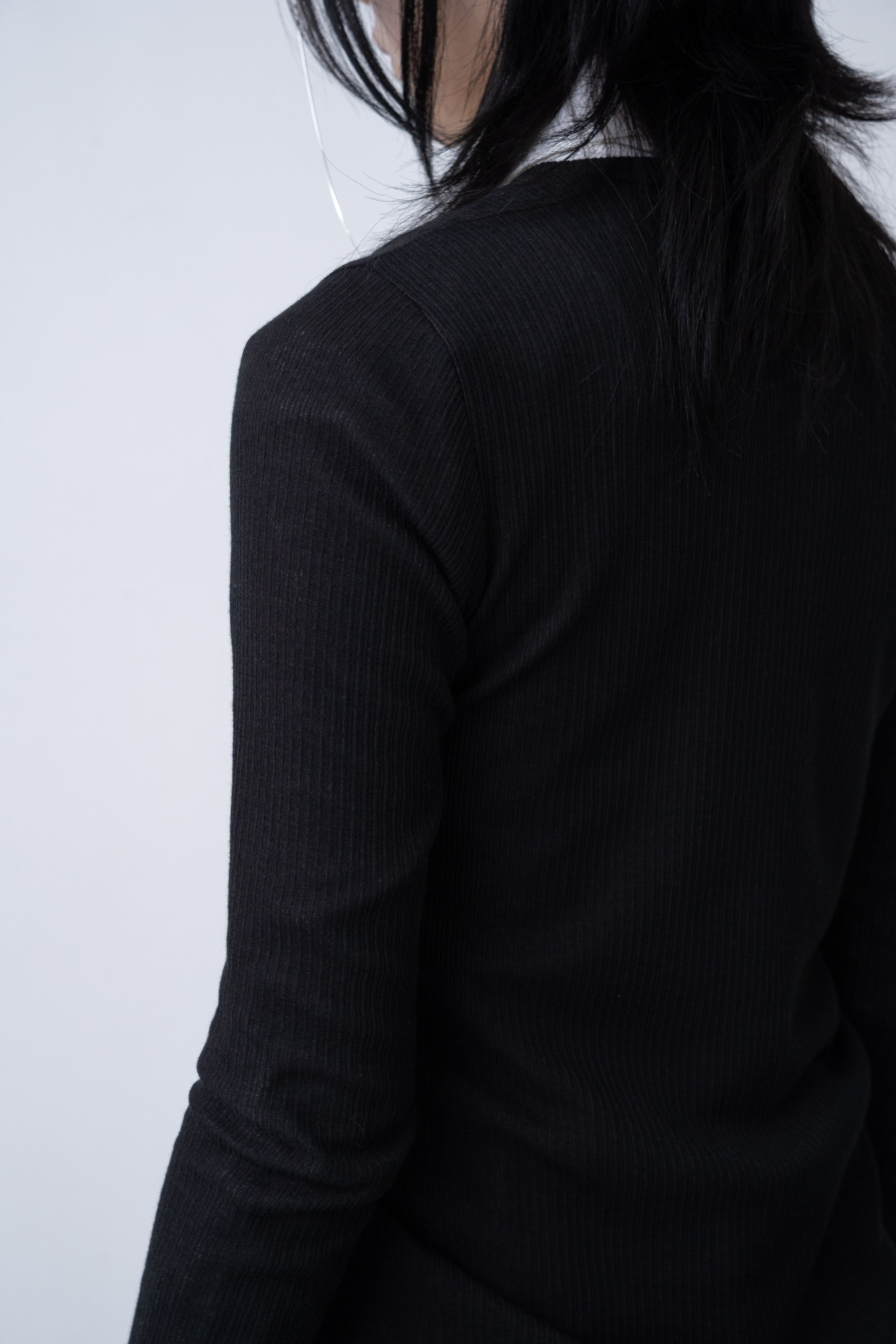 Pearl Dot Cardigan / black