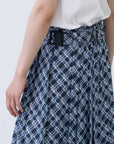 Hak Pleats Pants Lattice / charcoal