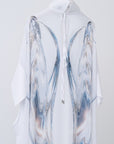 Sphere Sheer Robe / white