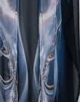 Sphere Sheer Robe / black