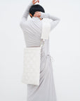 Cell Quilt Bag / ivory
