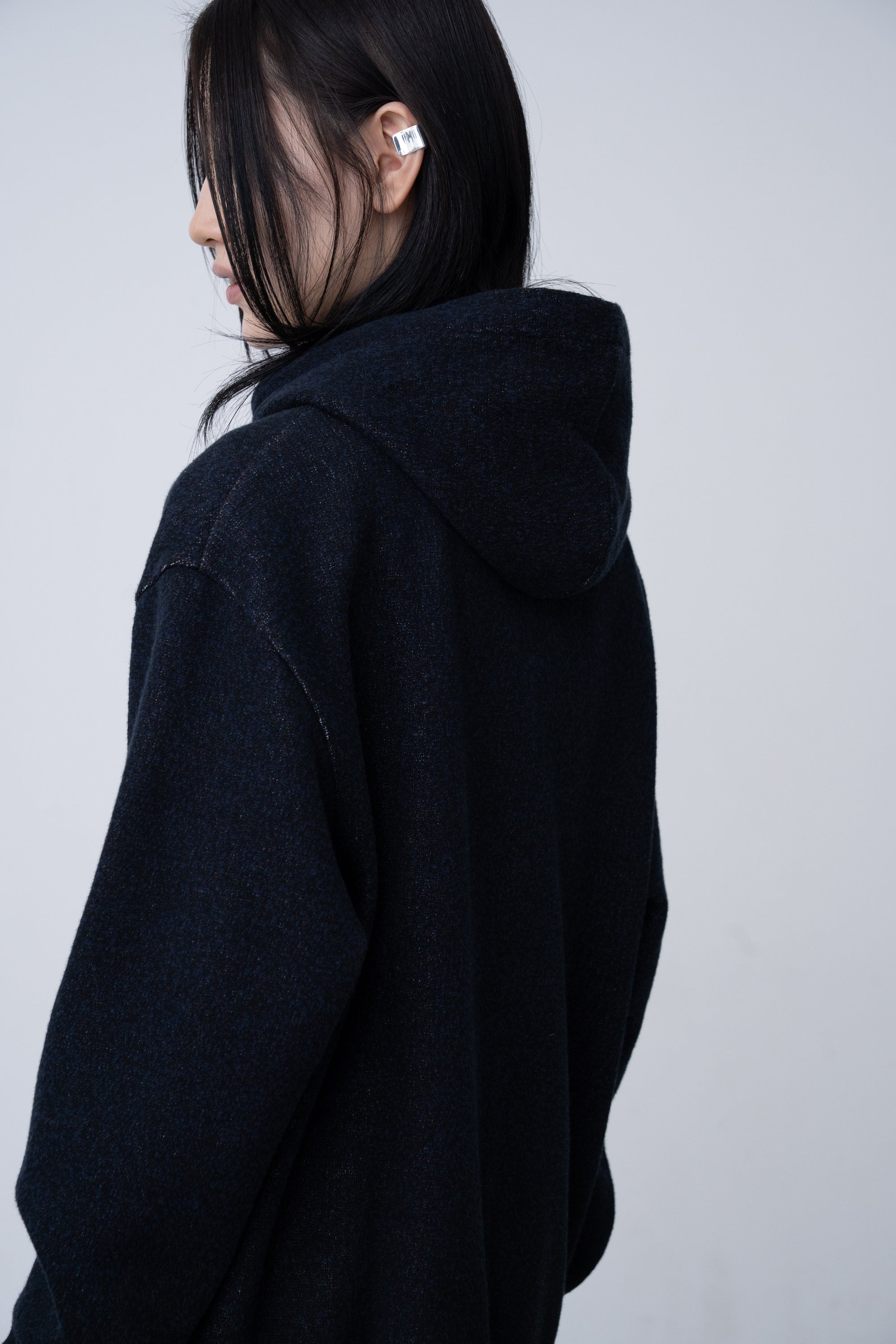 Photon Knit Hoodie / black