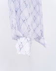 Lattice Sheer Shirt / white
