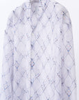 Lattice Sheer Shirt / white