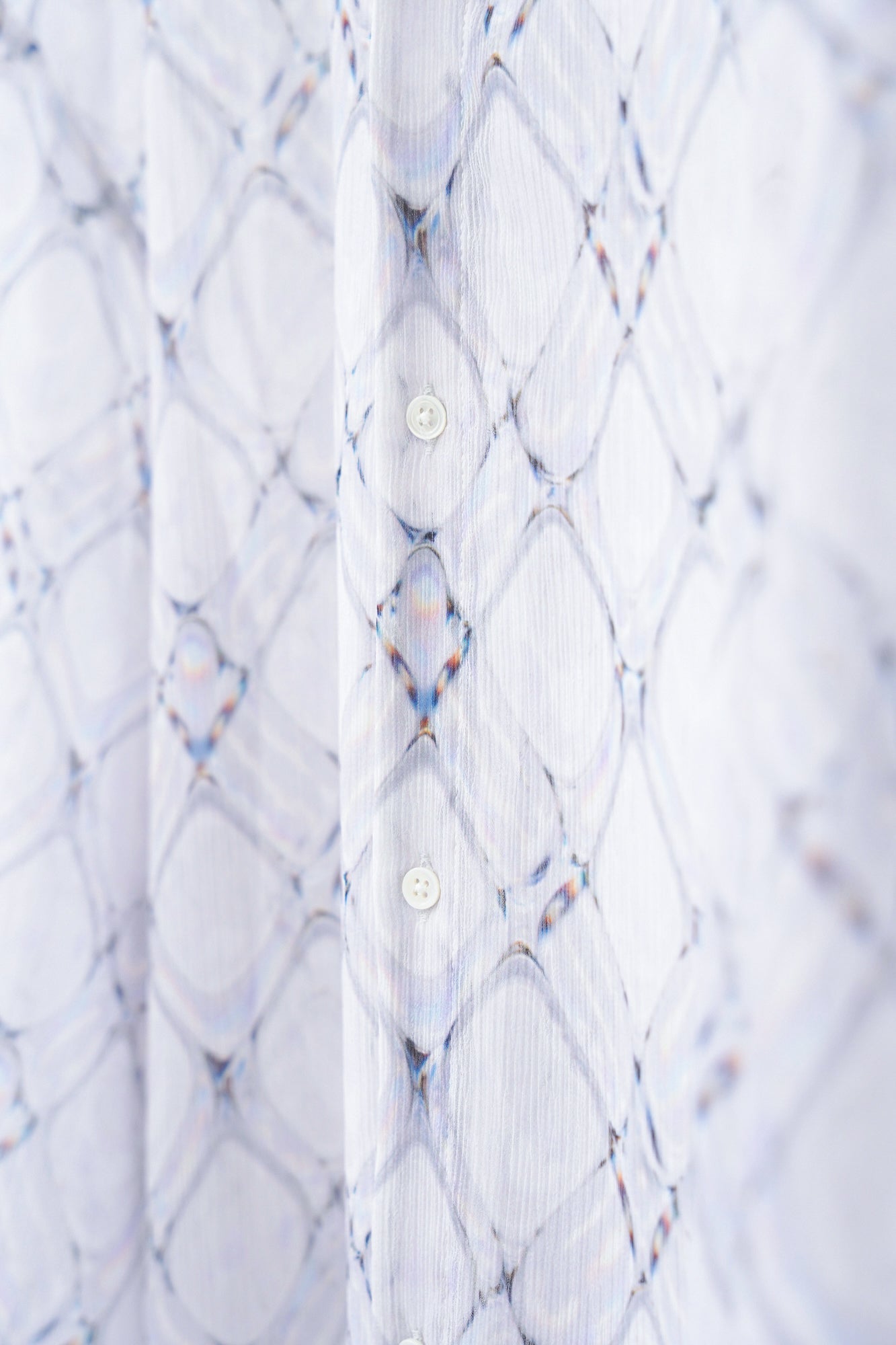 Lattice Sheer Shirt / white