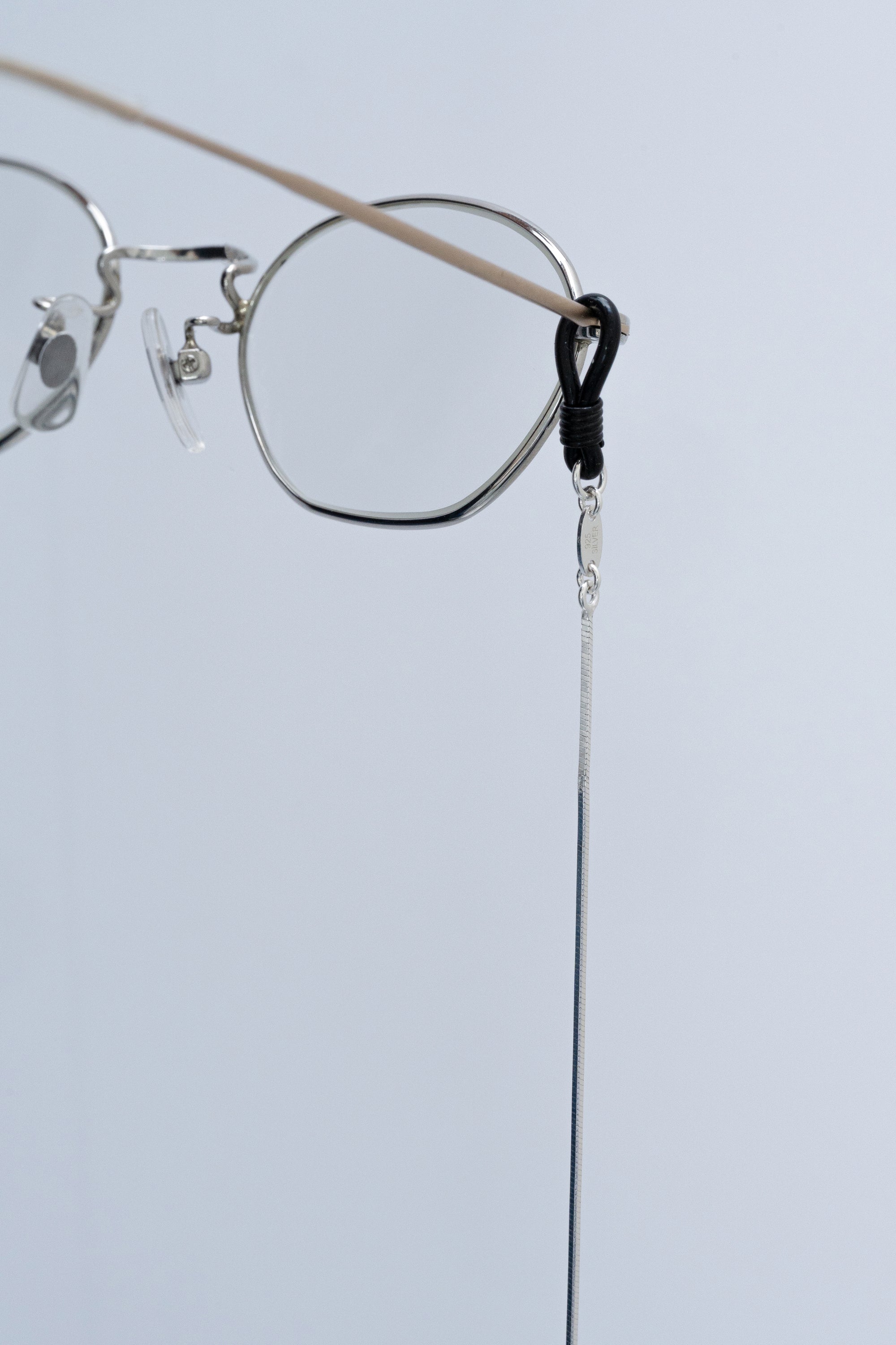 Parabola Glass Chain / silver
