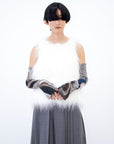 Synthetic Fur Vest / white