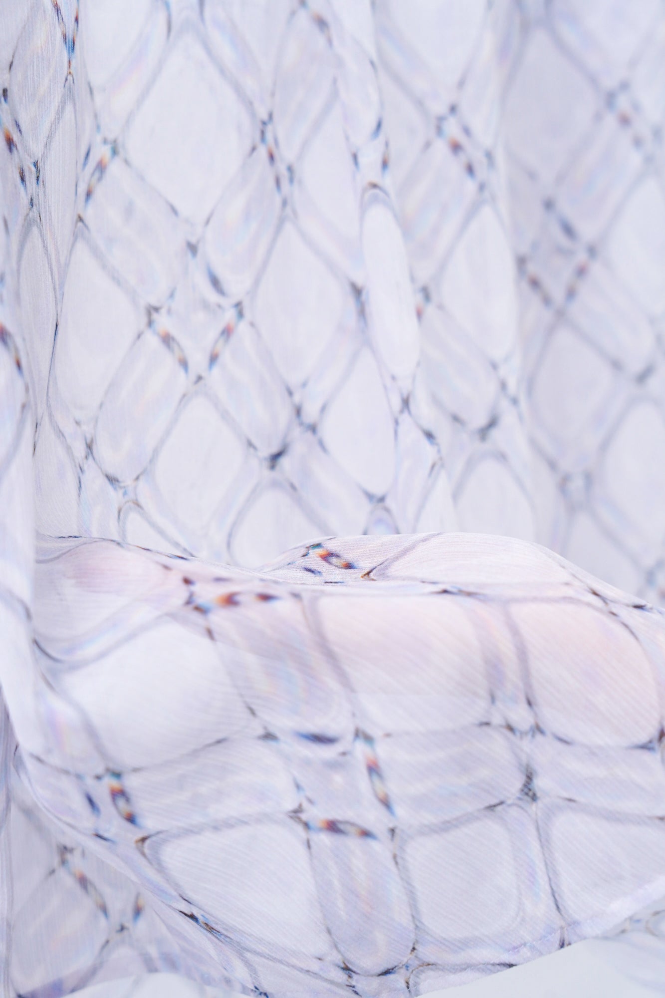 [PRE] Lattice Sheer Shirt / white