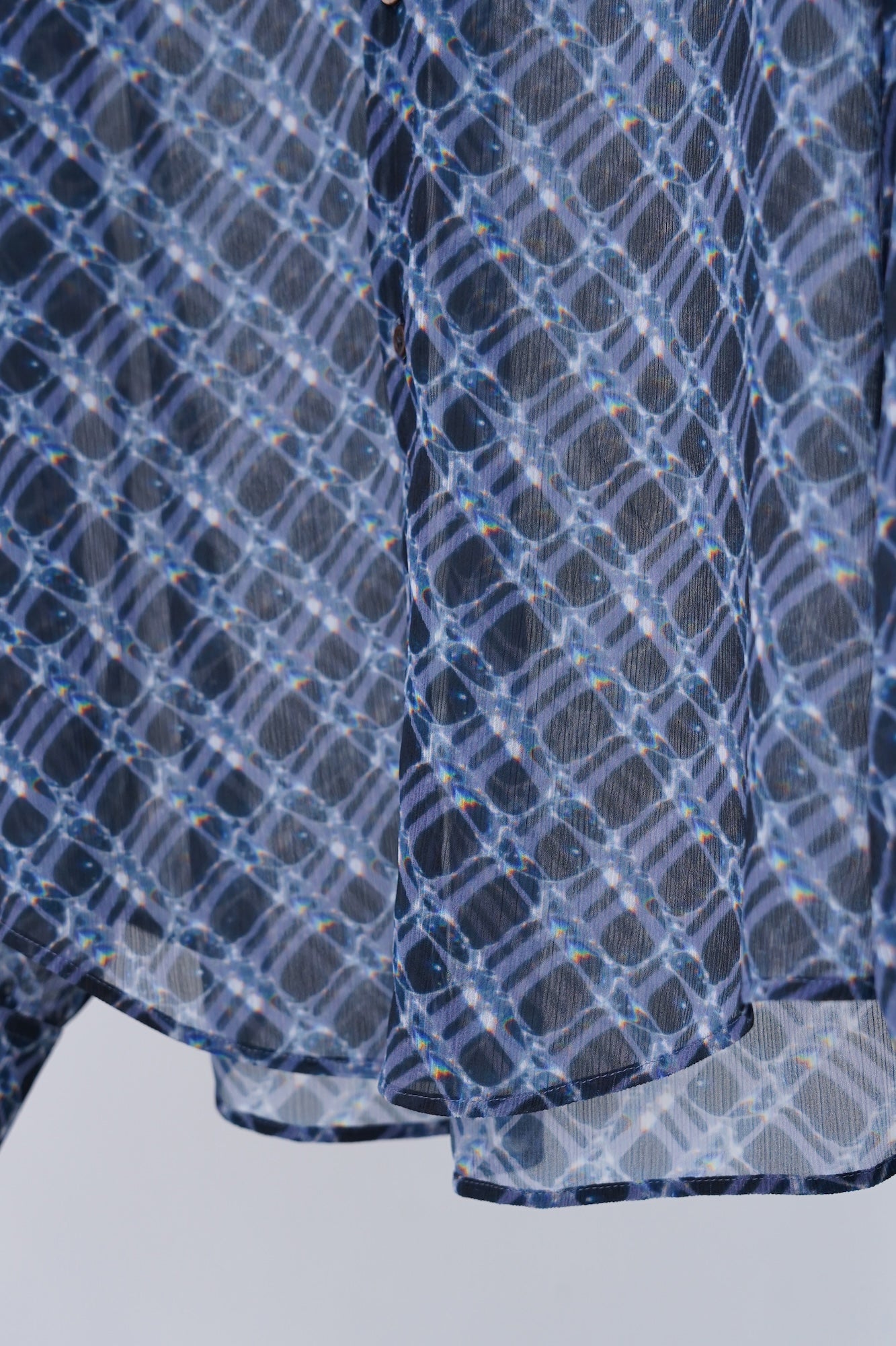 [PRE] Lattice Sheer Shirt / charcoal