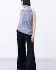 Phenomenal Sheer Blouse / fog grey