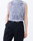 Phenomenal Sheer Blouse / fog grey