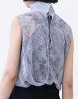 Phenomenal Sheer Blouse / fog grey