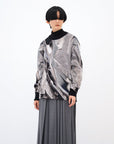 Weld Knit Sweater / silver