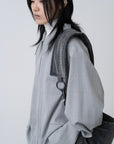 Mirage Corduroy Tote / steal-grey