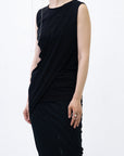 Equil Drape Robe / black