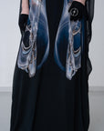 Sphere Sheer Robe / black
