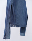 Mirage Bleach Denim Jacket / navy