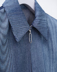 Mirage Bleach Denim Jacket / navy