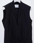 Dia Sleeveless Jacket / black