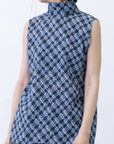 Lattice Blouse / charcoal