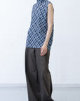 Lattice Blouse / charcoal