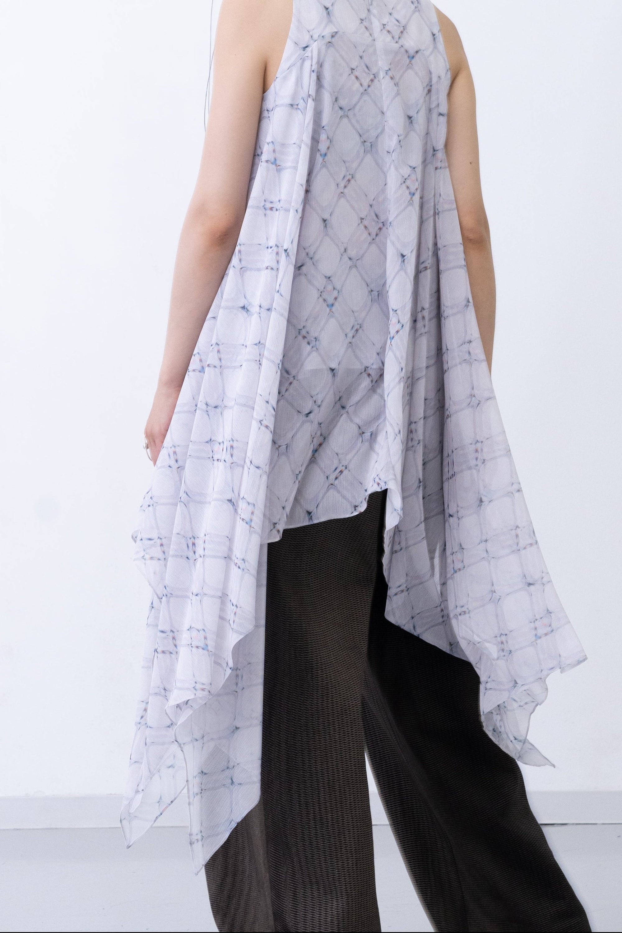 Lattice Skyfish Robe / white