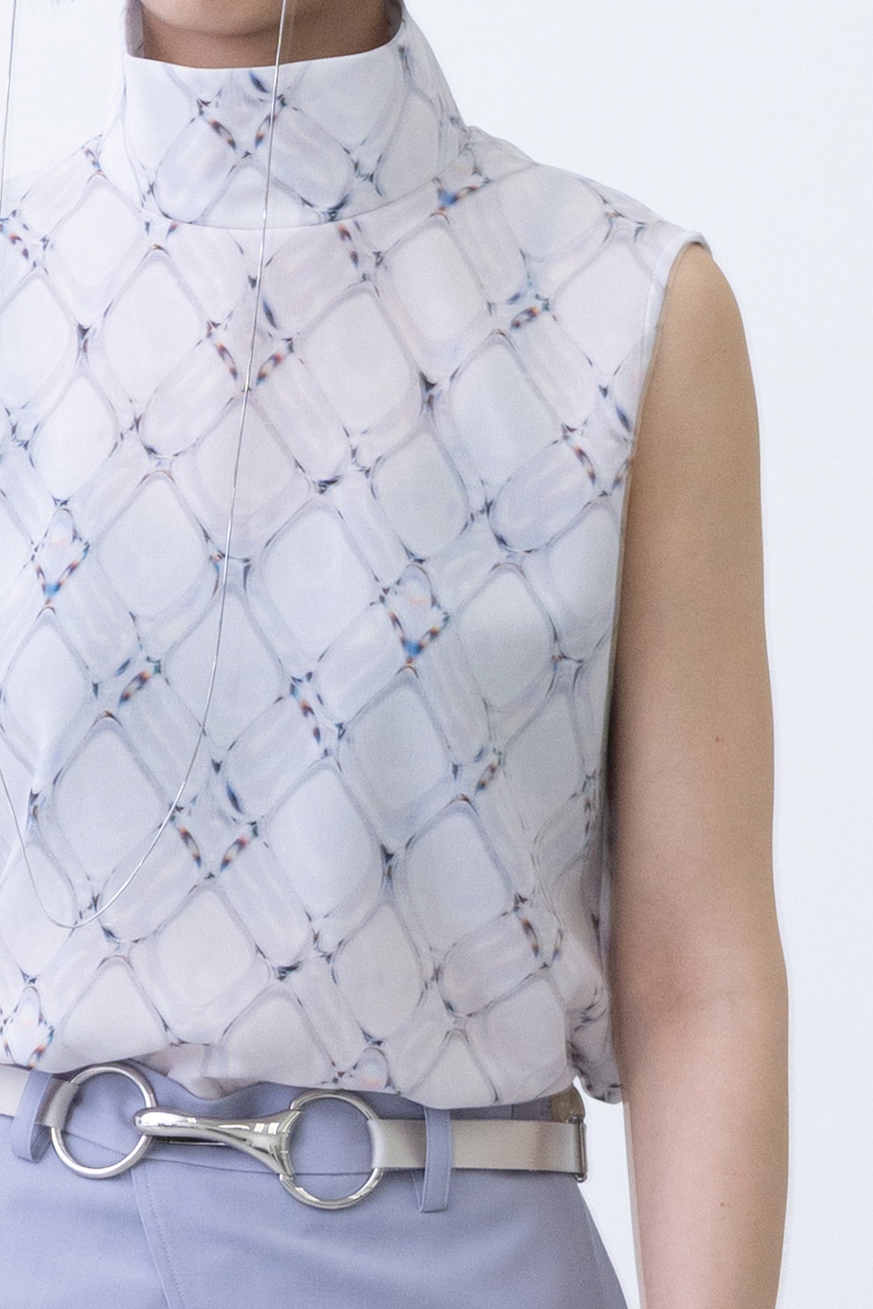 Lattice Blouse / white
