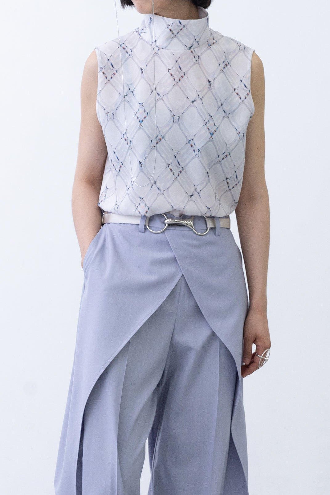 Lattice Blouse / white