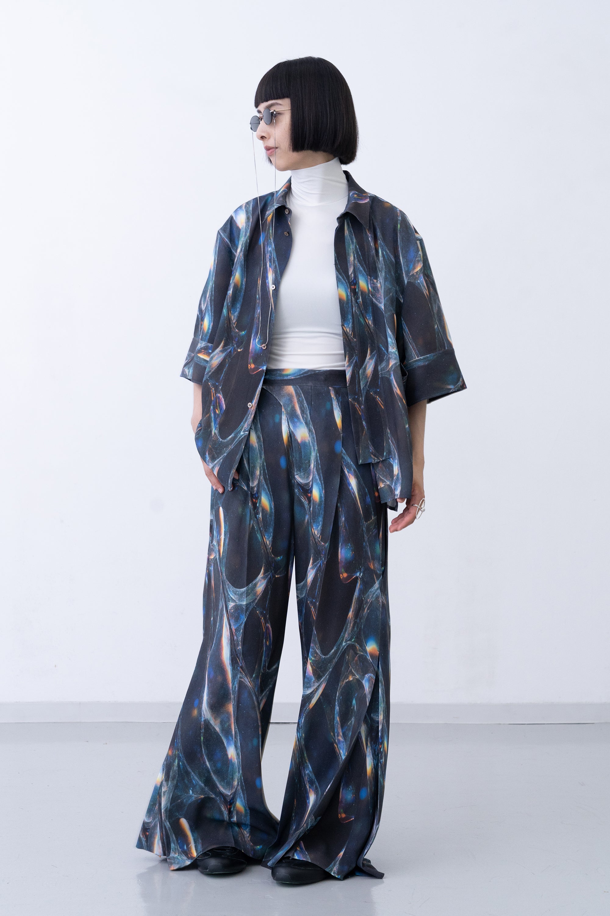 [PRE] Tri Front Shirt Oyster / deep