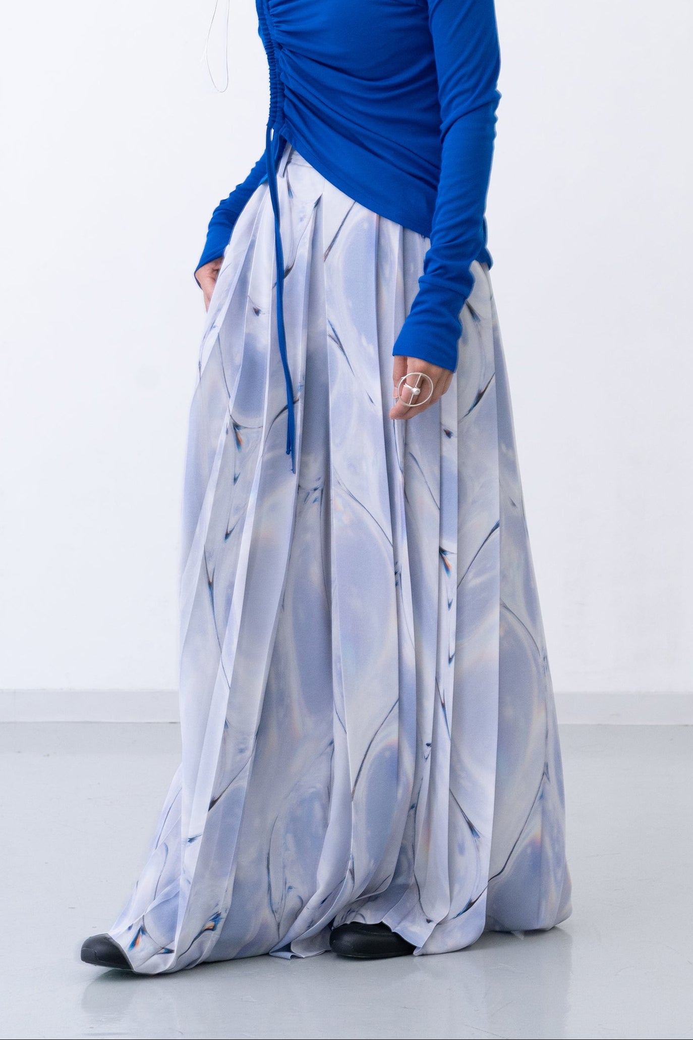 Hak Pleats Pants Oyster / light