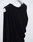 Equil Drape Robe / black
