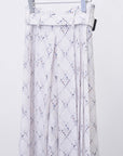 Hak Pleats Pants Lattice / white