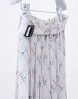 Hak Pleats Pants Lattice / white