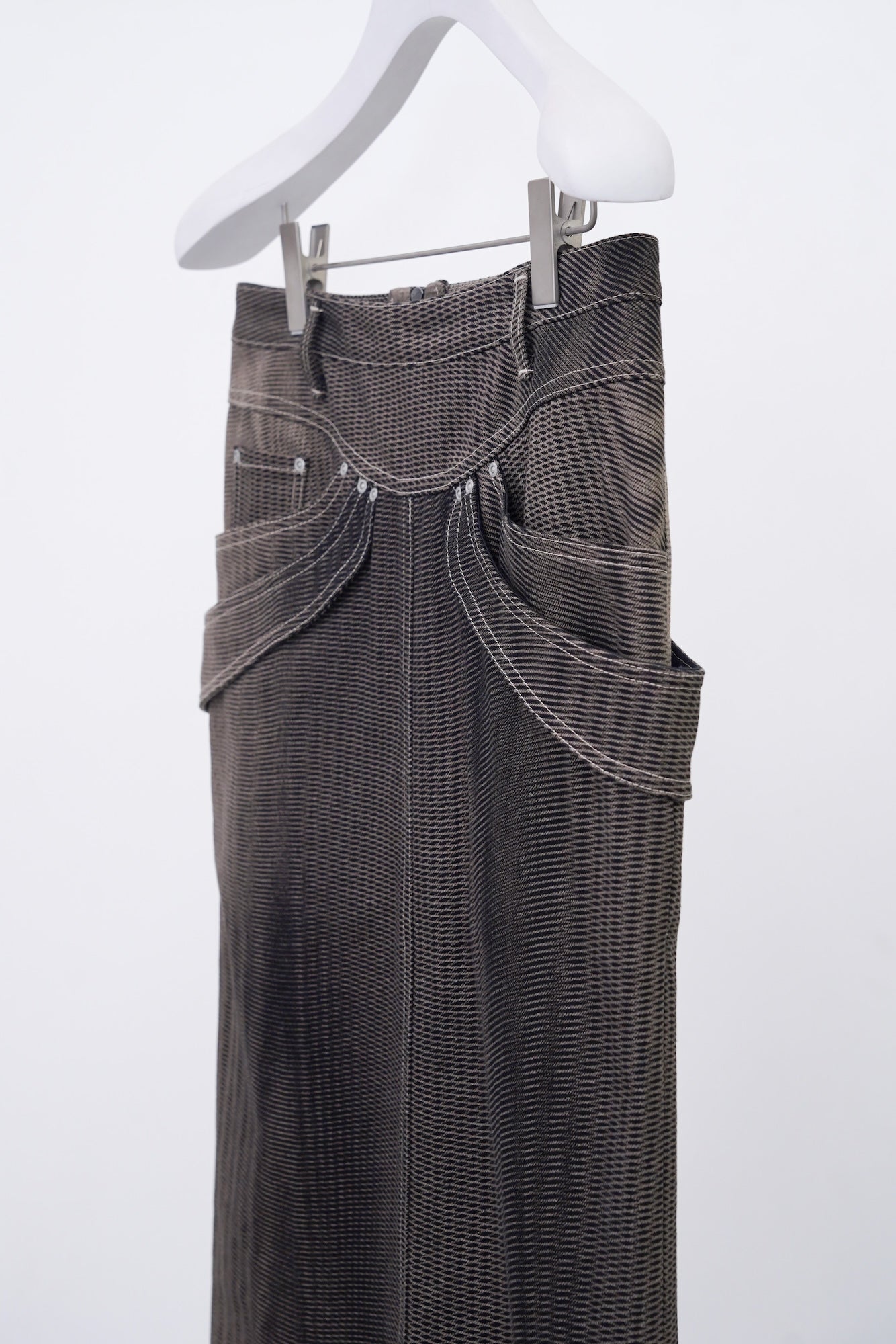 Mirage Bleach Skirt / black