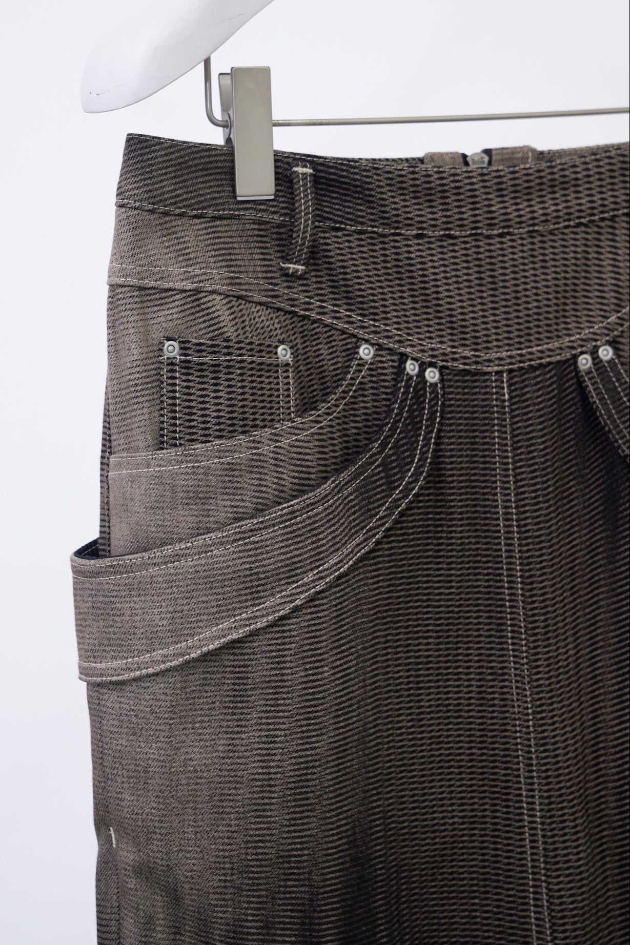Mirage Bleach Skirt / black
