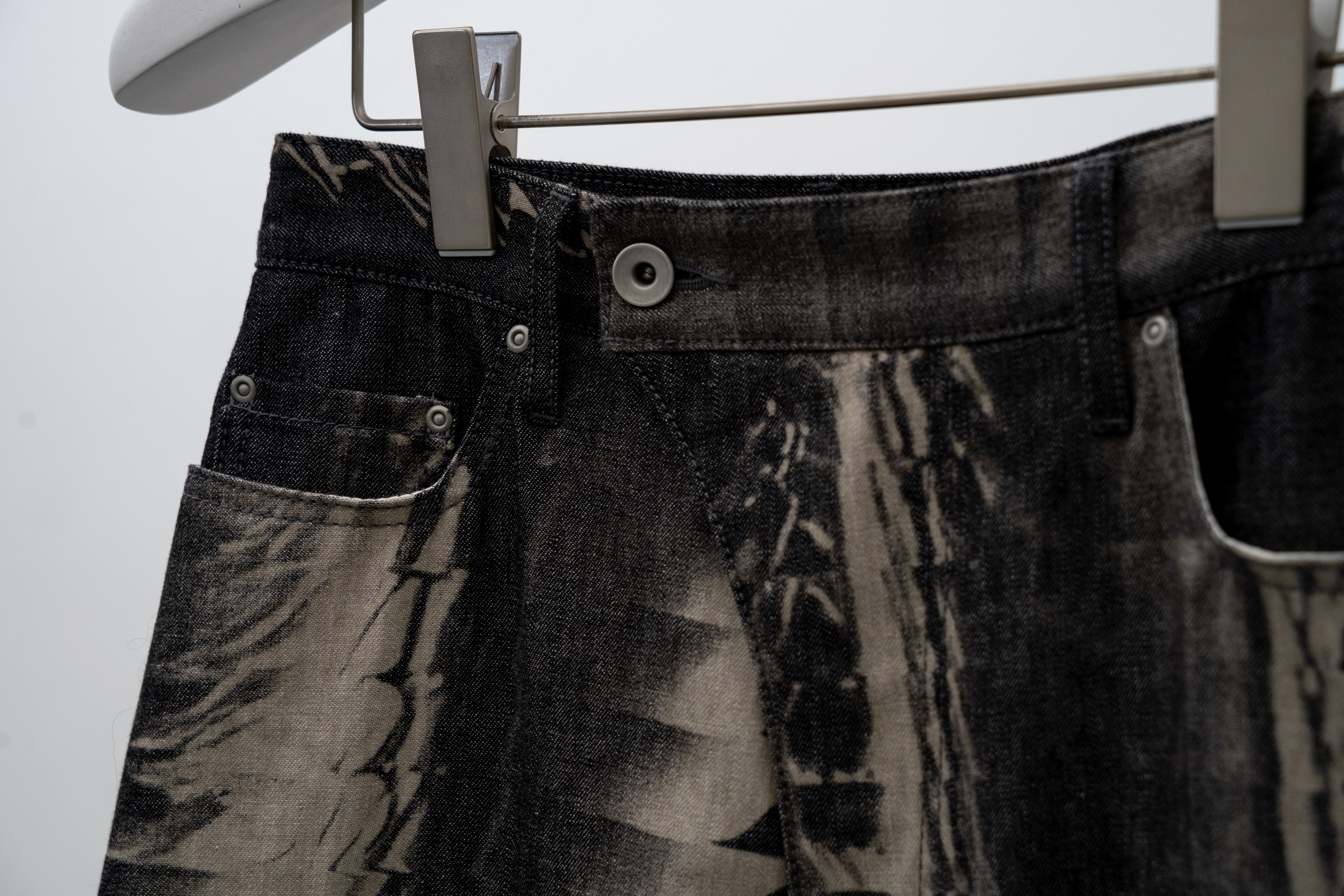 パンツ Rare 00s Archive Brush bleach blackDenim Rare 00s Archive Brush bleach blackDenim Unique Bleach