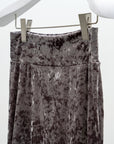 Lunar Velour Skirt / grey