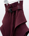 Atlantis Pleats Trousers / burgundy