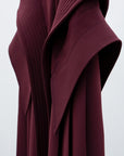 Atlantis Pleats Trousers / burgundy