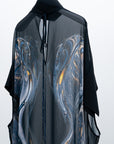Phenomenal Sheer Robe / black