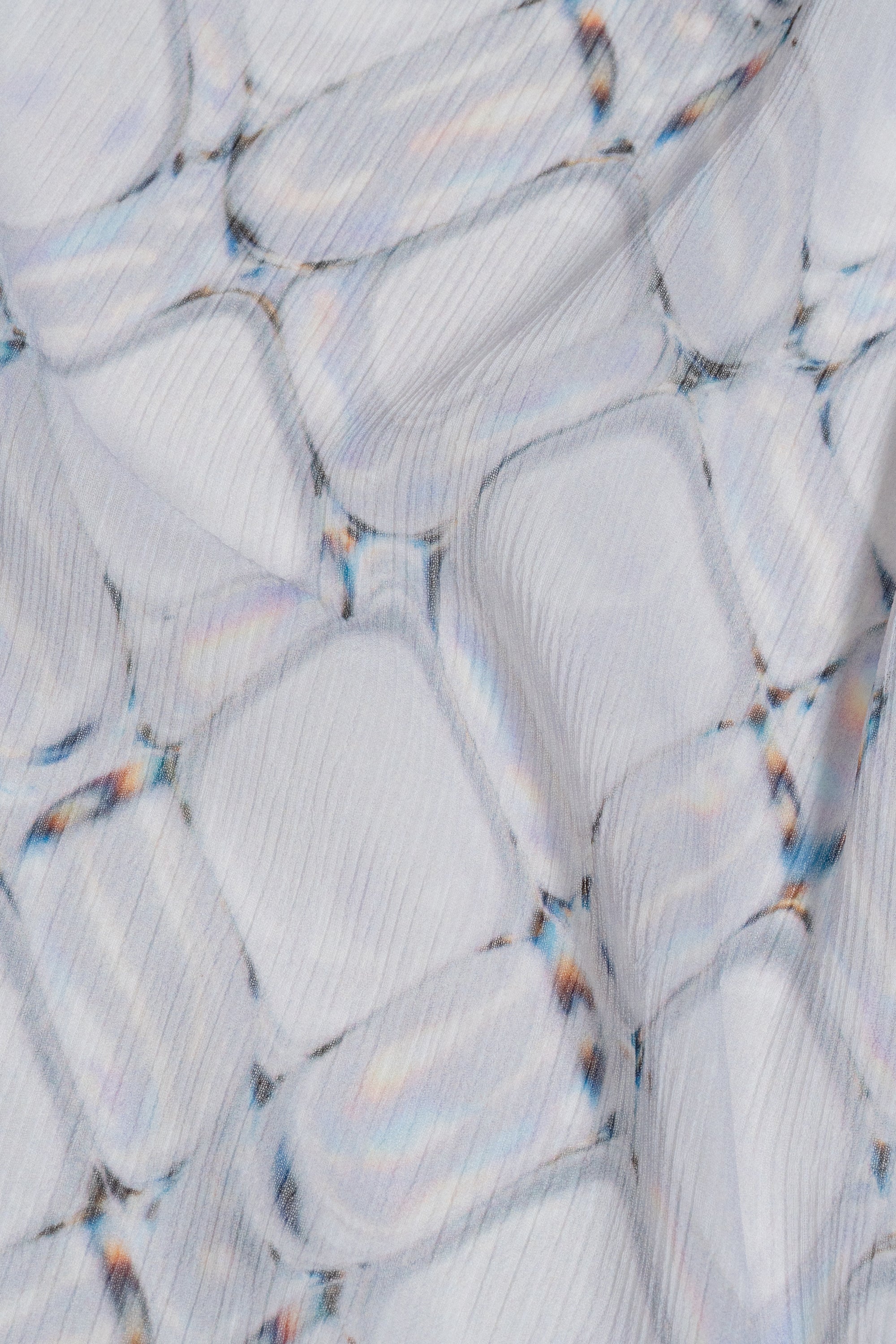 Lattice Sheer Shirt / white