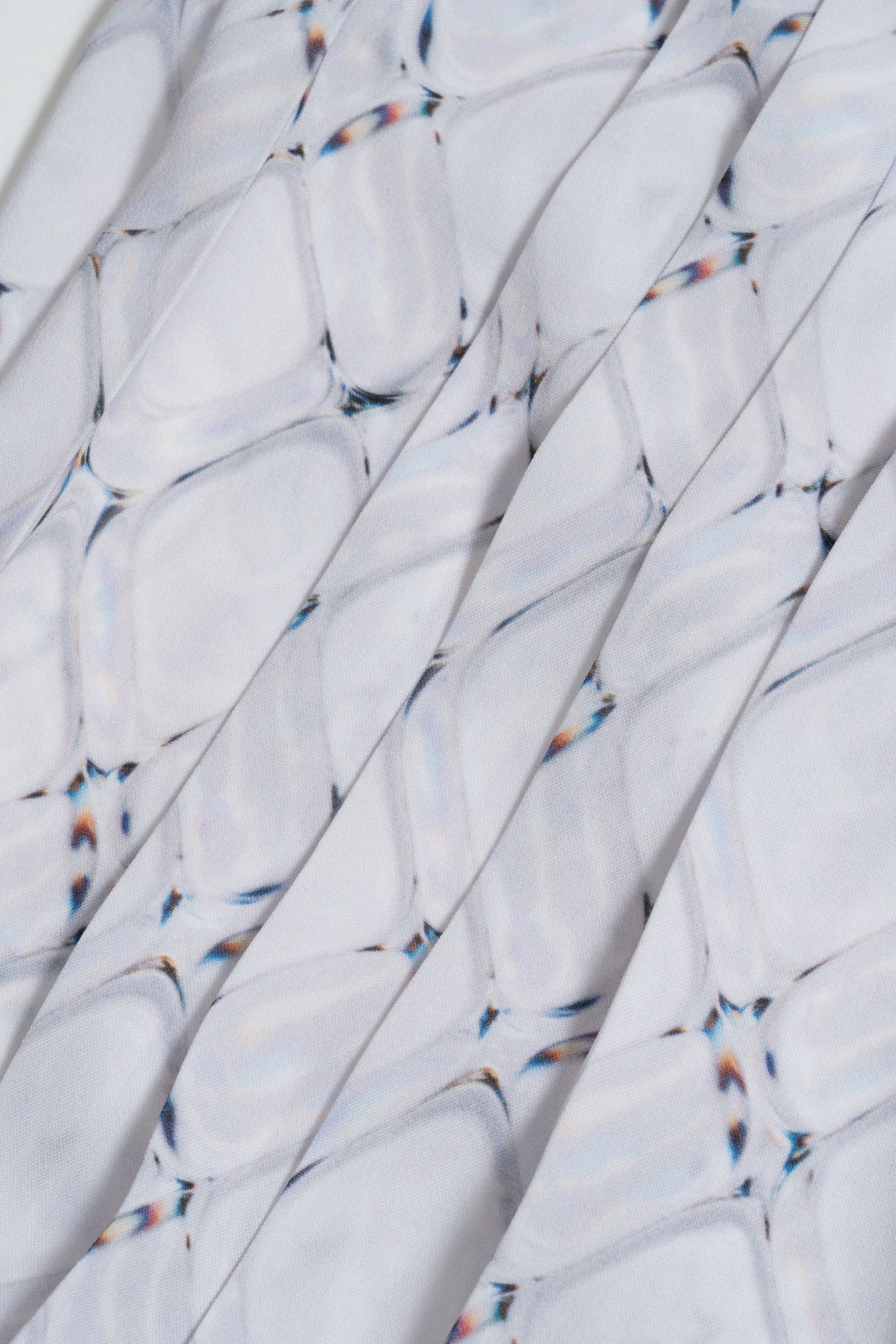 Hak Pleats Pants Lattice / white