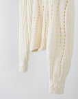 Allele Cable Sweater / ivory