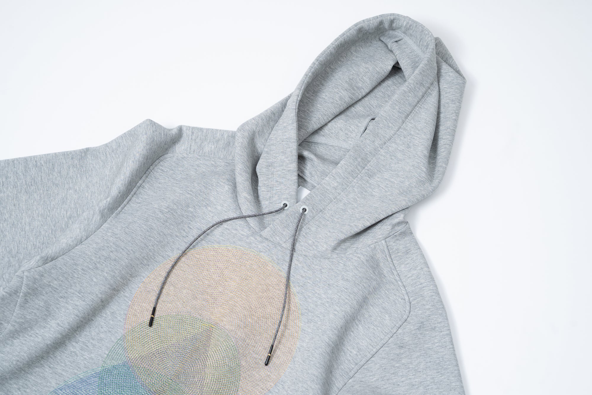 Echo Embroidery Hoodie / grey