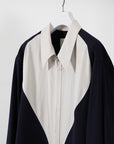 Heart Shirt / ivory-navy