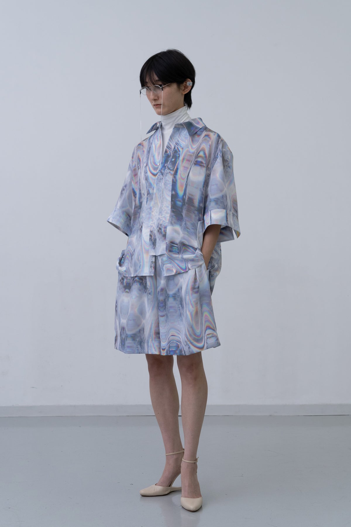 [PRE] Tri Front Shirt Phos / clear